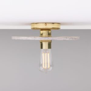 Bog Oak Ceramic Disk Ceiling Light Marbled Finish Bedroom Ceiling Lights Great Lighting UK Ltd