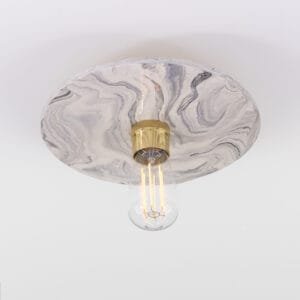 Bog Oak Ceramic Disk Ceiling Light Marbled Finish Ceramic Ceiling Lights Great Lighting UK Ltd