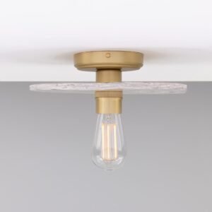 Bog Oak Ceramic Disk Ceiling Light Marbled Finish Bedroom Ceiling Lights Great Lighting UK Ltd