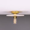 Matt White Bog Oak Disc Ceiling Light Ceramic Ceiling Lights Great Lighting UK Ltd