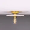 Matt White Bog Oak Disc Ceiling Light Ceramic Ceiling Lights Great Lighting UK Ltd