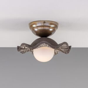 Rivale Wavy Shade Black Ceramic Ceiling Light Ceramic Ceiling Lights Great Lighting UK Ltd
