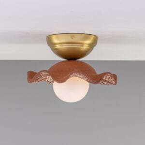 Red Iron Rivale Ceramic Ceiling Light Ceramic Ceiling Lights Great Lighting UK Ltd