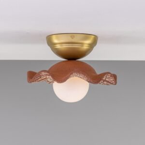 Red Iron Rivale Ceramic Ceiling Light Ceramic Ceiling Lights Great Lighting UK Ltd