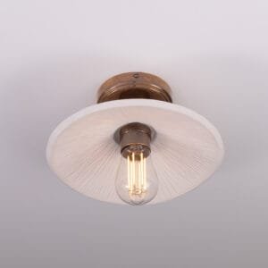 White Pyrus Ceramic Dish Ceiling Light Ceramic Ceiling Lights Great Lighting UK Ltd