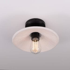 White Pyrus Ceramic Dish Ceiling Light Ceramic Ceiling Lights Great Lighting UK Ltd