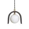 Black Clay Organic Ceramic Pendant | The Tansy Ceramic Pendant Lighting Great Lighting UK Ltd