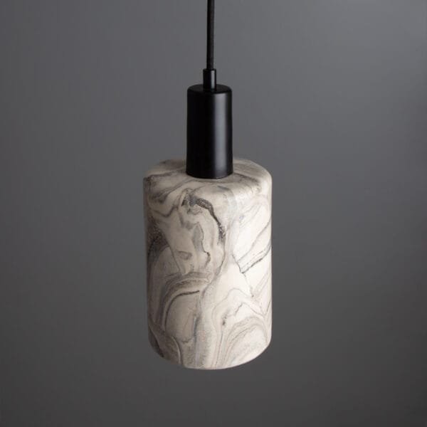Senna 12cm Marbled Pendant Ceramic Pendant Lighting Great Lighting UK Ltd