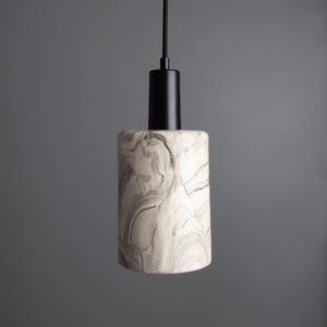 Senna 12cm Marbled Pendant Small Pendant Lights Great Lighting UK Ltd