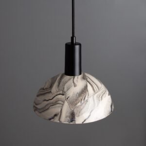 Kauri Marbled 20cm Domed Pendant Light Ceramic Pendant Lighting Great Lighting UK Ltd