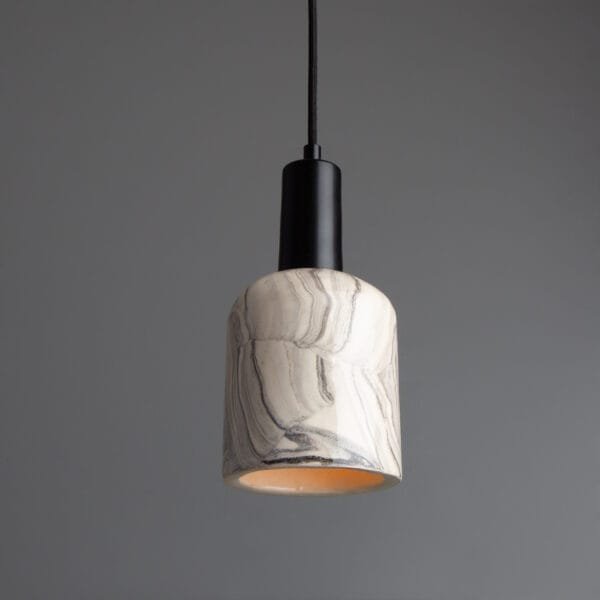 Osier Ceramic Marbled Pendant Ceramic Pendant Lighting Great Lighting UK Ltd
