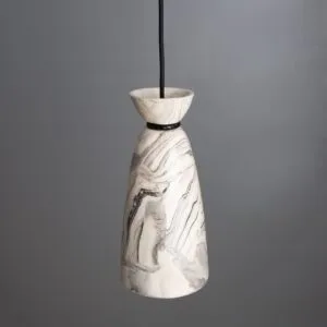 Pando Marbled Ceramic Pendant Bedroom Pendant Lights Great Lighting UK Ltd
