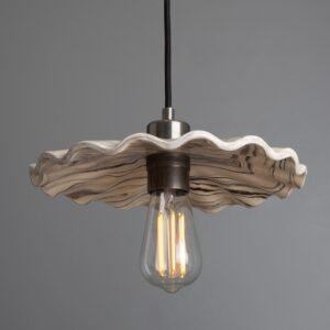 Kapok Rippled Marbled Ceramic Pendant Light Bedroom Pendant Lights Great Lighting UK Ltd