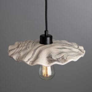 Kapok Rippled Marbled Ceramic Pendant Light Kitchen Ceilings Lights Great Lighting UK Ltd