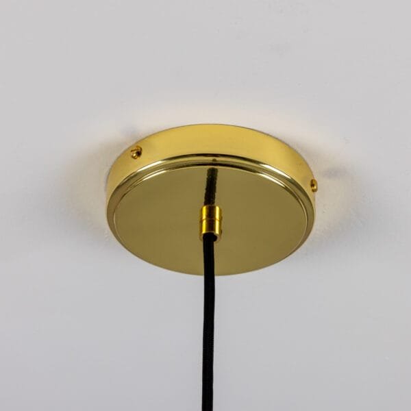 Osier 11.5cm White Stripped Ceramic Pendant Ceramic Pendant Lighting Great Lighting UK Ltd