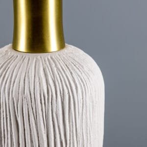 Osier 11.5cm White Stripped Ceramic Pendant Ceramic Pendant Lighting Great Lighting UK Ltd