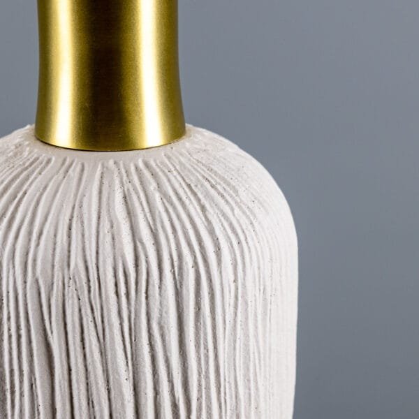 Osier 11.5cm White Stripped Ceramic Pendant Ceramic Pendant Lighting Great Lighting UK Ltd