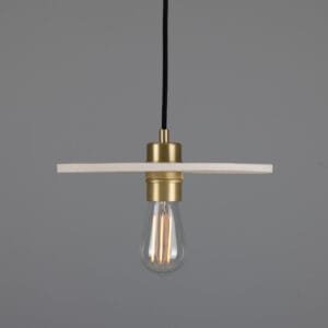 Ceramic 28cm Disc Pendant in Matt White Ceramic Pendant Lighting Great Lighting UK Ltd