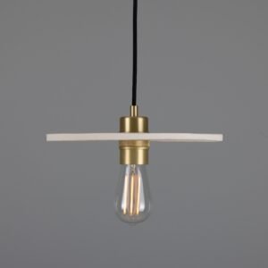 Ceramic 28cm Disc Pendant in Matt White Ceramic Pendant Lighting Great Lighting UK Ltd