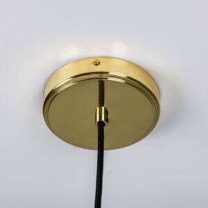 Wavy Ceramic Rivale Pendant Light in Metallic Earth 21cm Ceramic Pendant Lighting Great Lighting UK Ltd