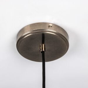 Ceramic Rivale Pendant Light in Black Clay Ceramic Pendant Lighting Great Lighting UK Ltd