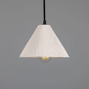 Tilia White Ceramic Cone Pendant Light Ceramic Pendant Lighting Great Lighting UK Ltd