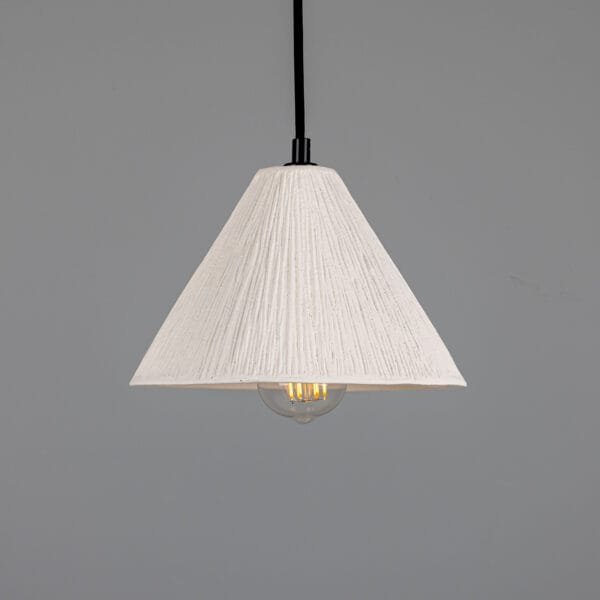 Tilia White Ceramic Cone Pendant Light Ceramic Pendant Lighting Great Lighting UK Ltd