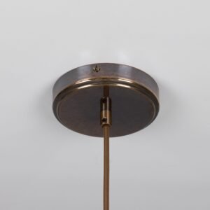 Nakaii Double Dome Pendant in Red Iron Ceramic Ceramic Pendant Lighting Great Lighting UK Ltd