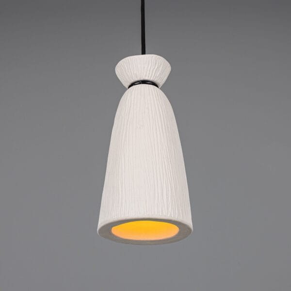 Pando Matt White Ceramic Pendant Light Ceramic Pendant Lighting Great Lighting UK Ltd