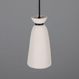Pando Matt White Ceramic Pendant Light Ceramic Pendant Lighting Great Lighting UK Ltd