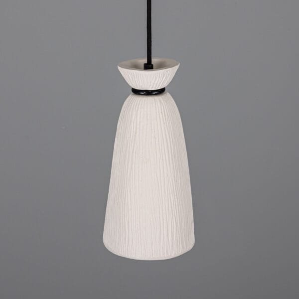 Pando Matt White Ceramic Pendant Light Ceramic Pendant Lighting Great Lighting UK Ltd