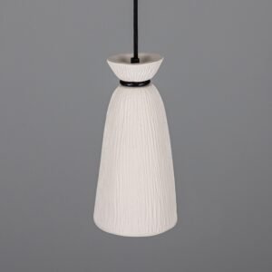 Pando Matt White Ceramic Pendant Light Ceramic Pendant Lighting Great Lighting UK Ltd