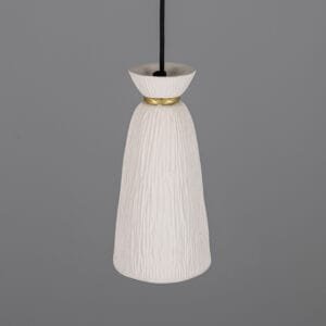 Pando Matt White Ceramic Pendant Light Ceramic Pendant Lighting Great Lighting UK Ltd