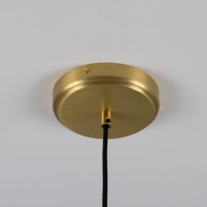 Kapok Pendant in Matt White Stripe Ceramic Ceramic Pendant Lighting Great Lighting UK Ltd