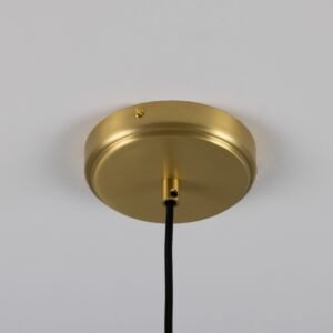 Kapok Pendant in Matt White Stripe Ceramic Ceramic Pendant Lighting Great Lighting UK Ltd