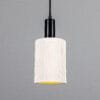 Senna Ceramic Pendant Light | Matte White Striped Ceramic Pendant Lighting Great Lighting UK Ltd