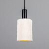 Senna Ceramic Pendant Light | Matte White Striped Ceramic Pendant Lighting Great Lighting UK Ltd