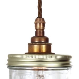 "Le Parfait" Jam Jar 5 Light Cluster Dining Table Pendant Lights Great Lighting UK Ltd