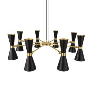 Cairo Adjustable 8 Arm Mid Century Chandelier Bedroom Chandelier Great Lighting UK Ltd