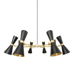 Cairo Adjustable 8 Arm Mid Century Chandelier Large Multi-Light Chandeliers Great Lighting UK Ltd