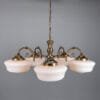 Clones 5 Light Schoolhouse Chandelier Four to Six Arm Pendants Great Lighting UK Ltd