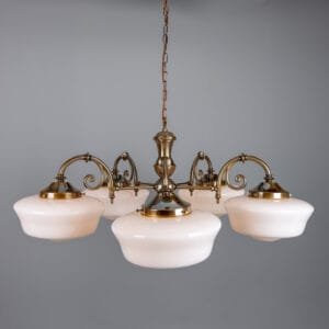 Clones 5 Light Schoolhouse Chandelier Four to Six Arm Pendants Great Lighting UK Ltd