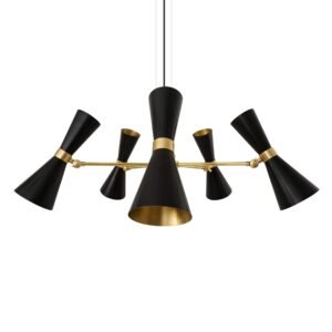 Cairo Mid Century Adjustable 5 Arm Chandelier Bedroom Chandelier Great Lighting UK Ltd