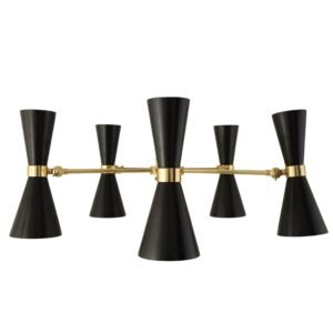 Cairo Mid Century Adjustable 5 Arm Chandelier Bedroom Chandelier Great Lighting UK Ltd