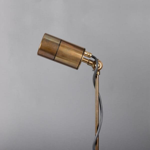 Yara Outdoor Garden Spotlight Brass Outdoor Lights Great Lighting UK Ltd