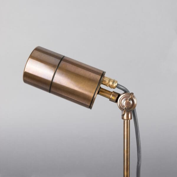 Yara Outdoor Garden Spotlight Brass Outdoor Lights Great Lighting UK Ltd