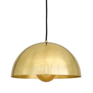 Maua 30cm Brass Pendant Light Bedroom Pendant Lights Great Lighting UK Ltd