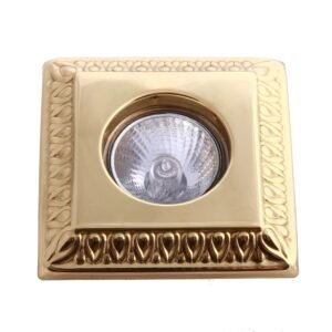 Vaduz Decorative Recessed Spot Light Antique Brass Wall Lights Great Lighting UK Ltd