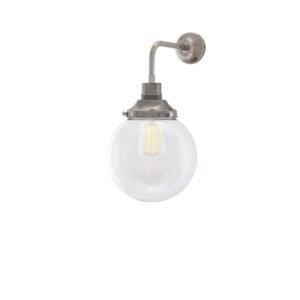 Bamako 20cm Glass Wall Sconce | Opal or Clear Kitchen Glass Wall Lights Great Lighting UK Ltd