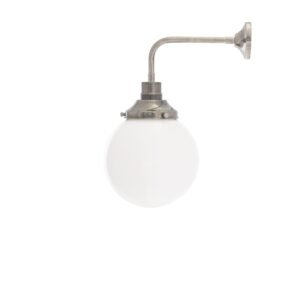 Bamako 20cm Glass Wall Sconce | Opal or Clear Kitchen Glass Wall Lights Great Lighting UK Ltd